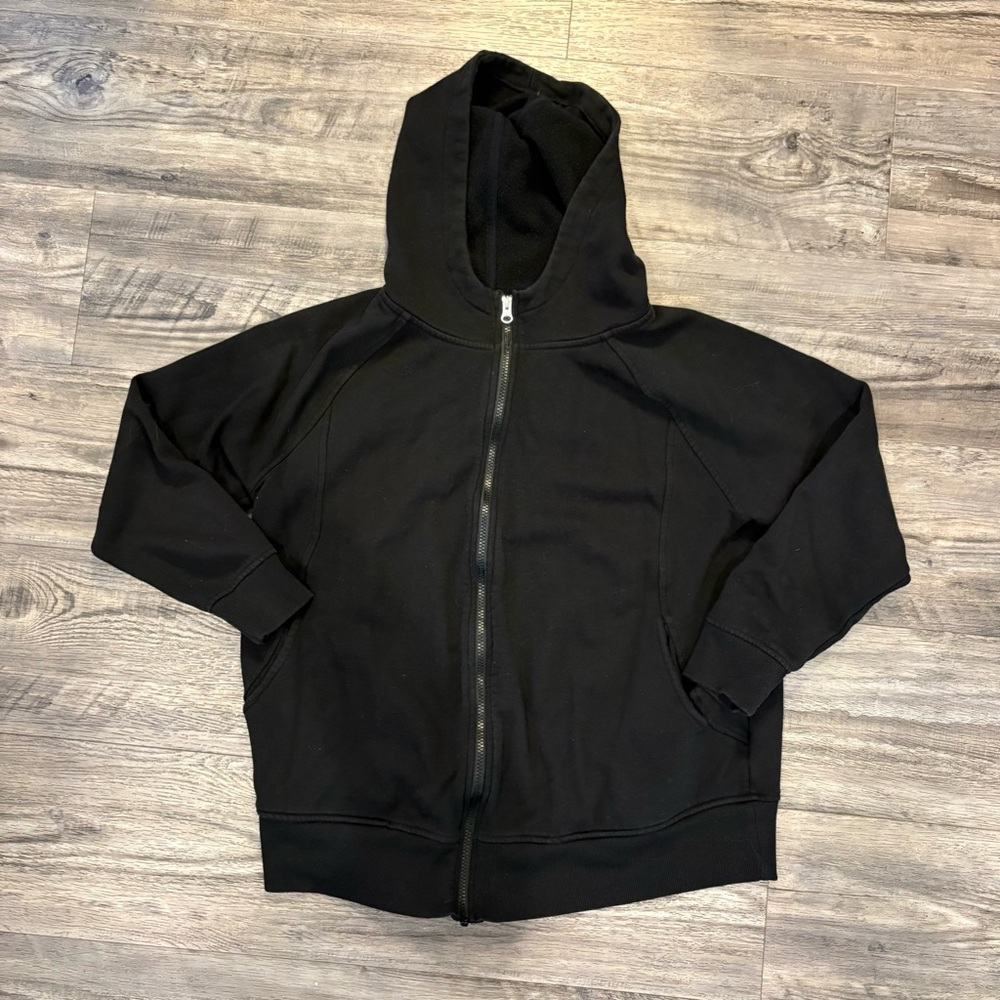 Time and True Maternity Black Zip Up Hoodie - Large